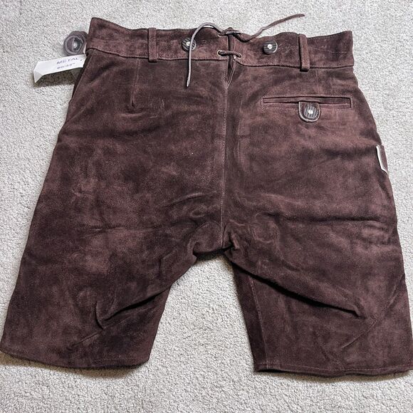 Brown Embroidered Men's Hybrid Shorts - Picture 9 of 16
